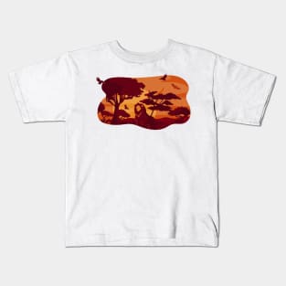 Cool animal landscape Kids T-Shirt